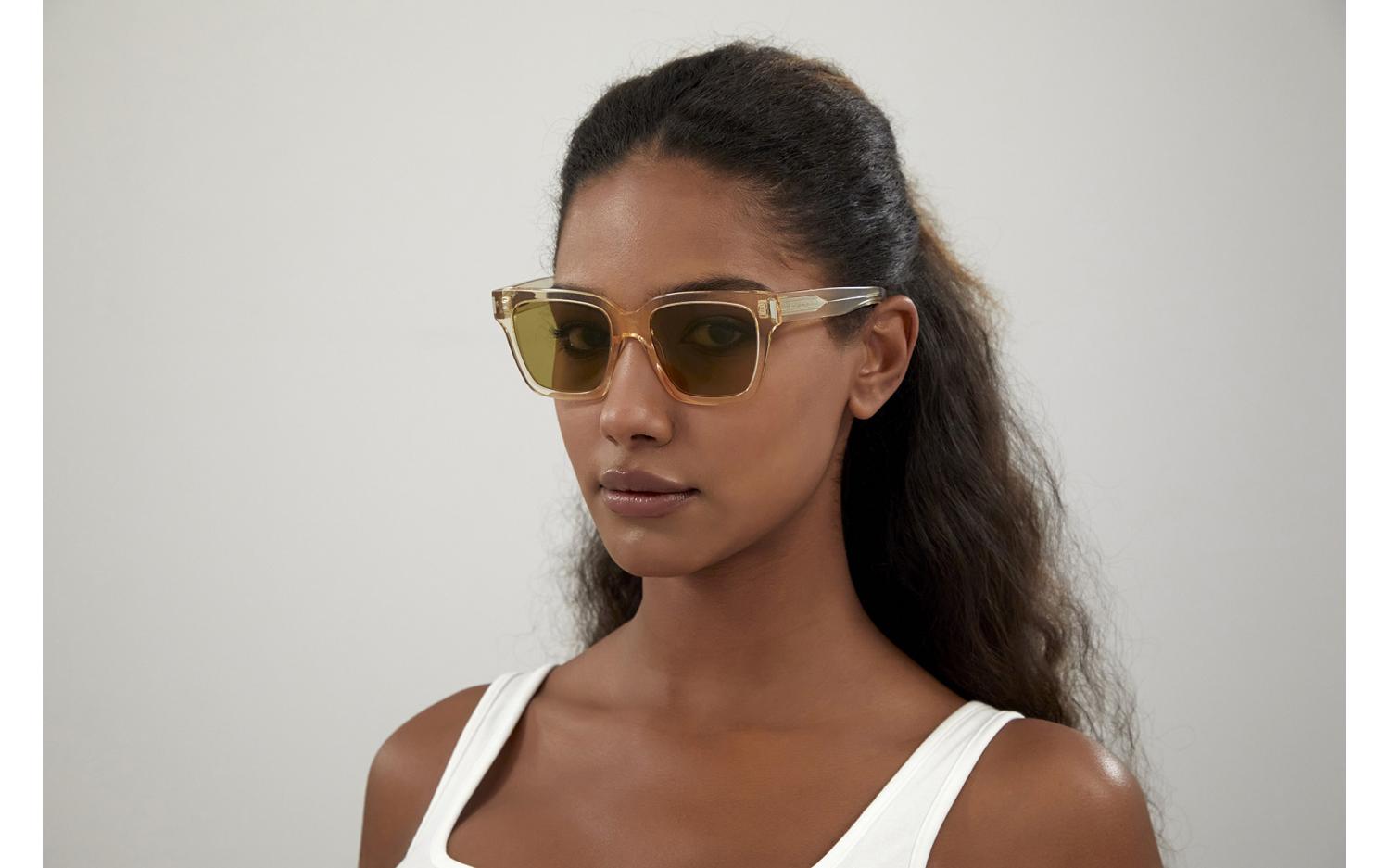 サングラス SAINT LAURENT Woman Sunglasses Yellow Cream SL775 005 Saint Laurent SL 507 005 54 Sunglasses | Glasses Station